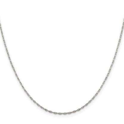 Sterling Silver 1.4mm Flat Oval Cable Chain