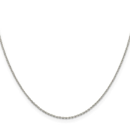 Sterling Silver 1.25mm Diamond-cut Forzantina Cable Chain