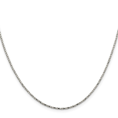 Sterling Silver 1.35mm Twisted Box Chain