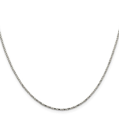 Sterling Silver 1.35mm Twisted Box Chain