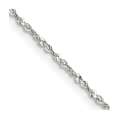 Sterling Silver 1.2mm Twisted Serpentine Chain