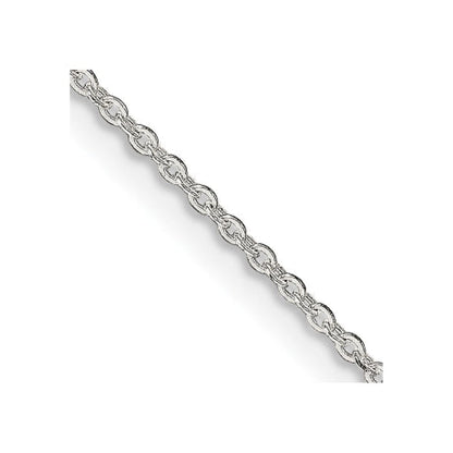 Sterling Silver 1mm Flat Link Cable Chain