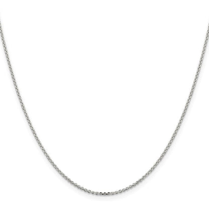 Sterling Silver 1.4mm Diamond-cut Forzantina Cable Chain