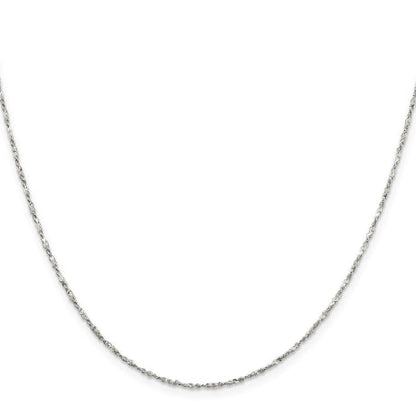 Sterling Silver 1.4mm Twisted Serpentine Chain