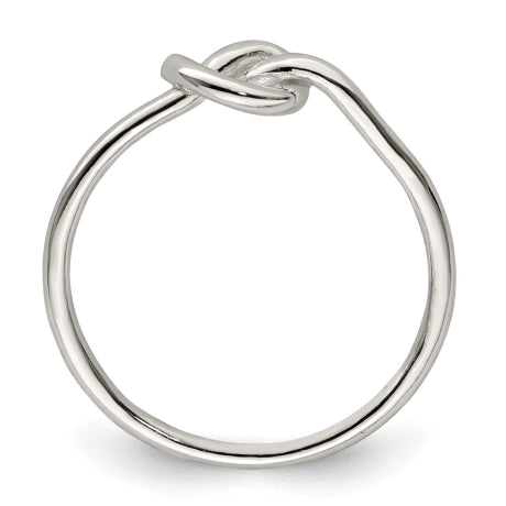 Sterling Silver Polished Knot Ring