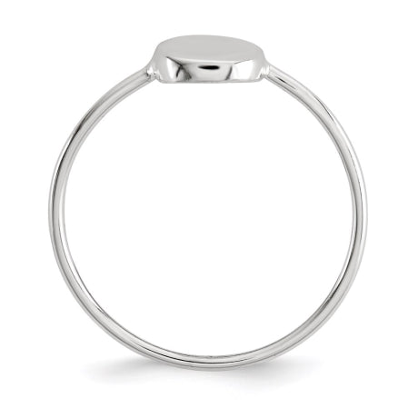 Sterling Silver Polished Circle Ring