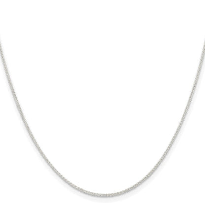 Sterling Silver 1mm Round Spiga Chain