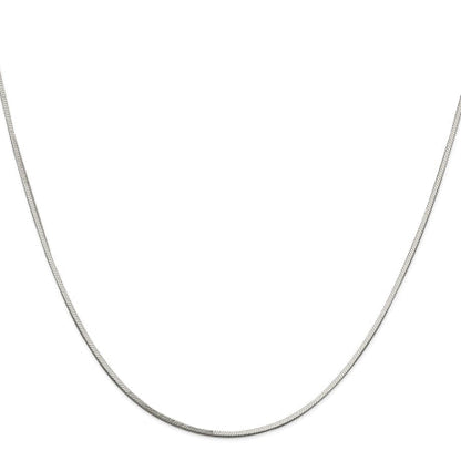 Sterling Silver 1mm Square Snake Chain