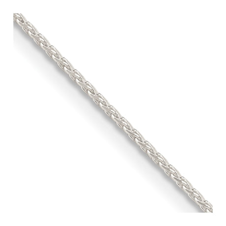 Sterling Silver .95mm Diamond-cut Round Spiga Chain