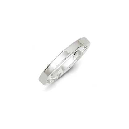 Sterling Silver 3mm Lightweight Flat Size 6 Band