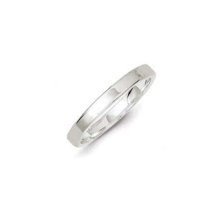 Sterling Silver 3mm Lightweight Flat Size 7 Band