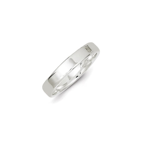 Sterling Silver 4mm Lightweight Flat Size 5 Band