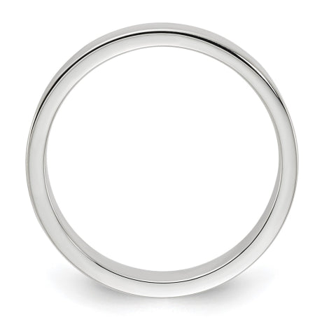 Sterling Silver 4mm Lightweight Flat Size 5 Band