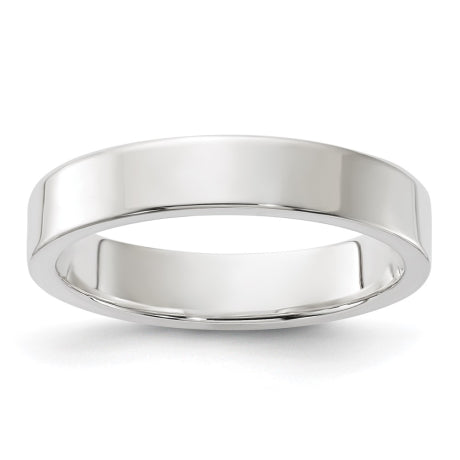 Sterling Silver 4mm Lightweight Flat Size 6 Band