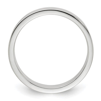 Sterling Silver 4mm Lightweight Flat Size 6 Band