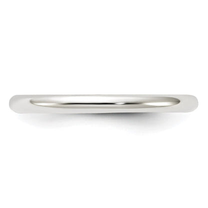 Sterling Silver 2mm Half Round Size 11 Band