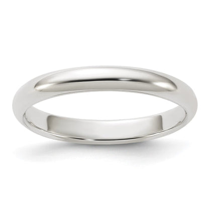 Sterling Silver 3mm Half Round Size 8 Band