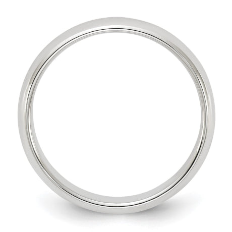 Sterling Silver 4mm Half Round Size 10.5 Band