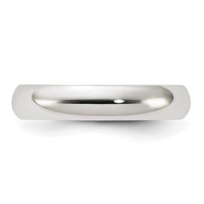 Sterling Silver 4mm Half Round Size 10.5 Band