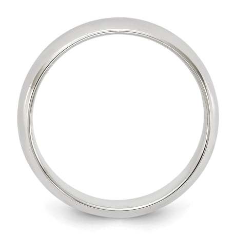 Sterling Silver 5mm Half Round Size 6 Band