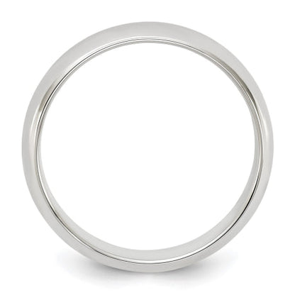 Sterling Silver 5mm Half Round Size 6 Band