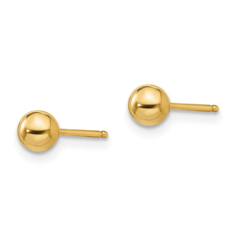 14k Madi K Polished 4mm Ball Post Earrings