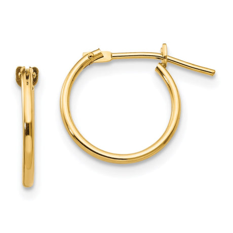 14k Madi K 1mm Hoop Earrings