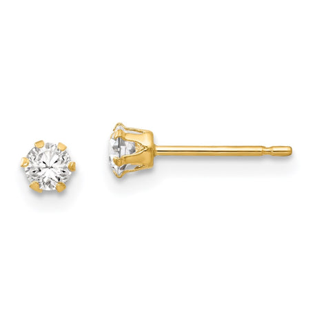 14k Madi K CZ Stud Post Earrings