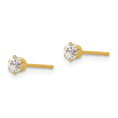 14k Madi K CZ Stud Post Earrings