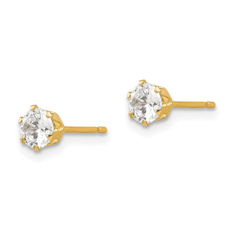 14k Madi K CZ Stud Post Earrings