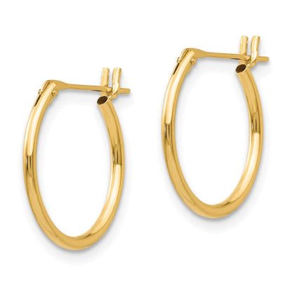 14k Madi K 1.25mm Hoop Earrings