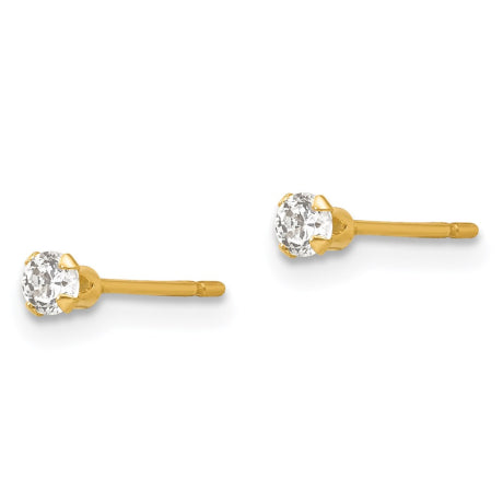 14k Madi K 3mm CZ Post Earrings