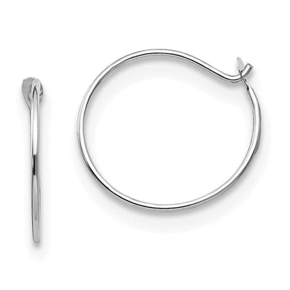 14k White Gold Madi K Sm. Endless Hoop Earrings