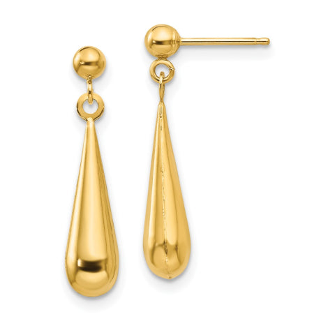 14k Madi K Teardrop Dangle Post Earrings