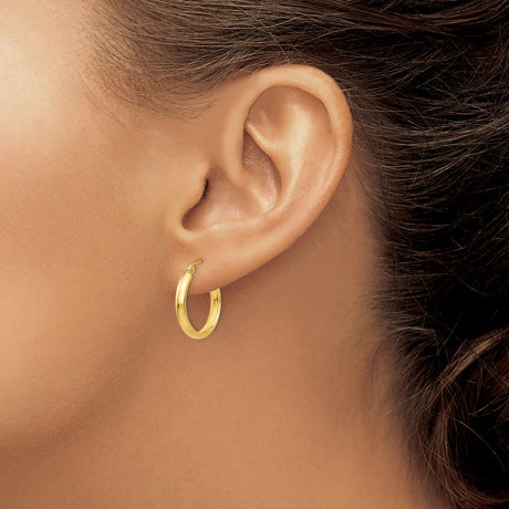 14k Polished Hoop Earring