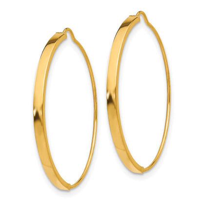 14k Wire Hoop Earrings