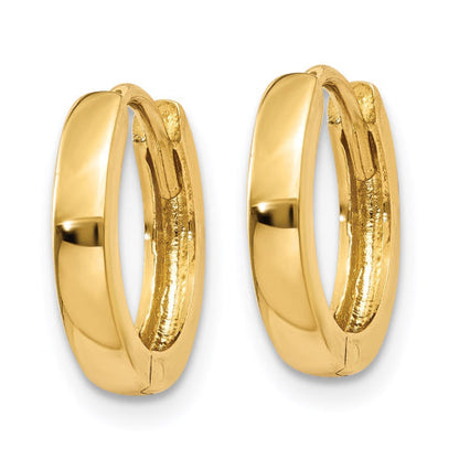 14k 2.25mm Round Hinged Hoop Earrings