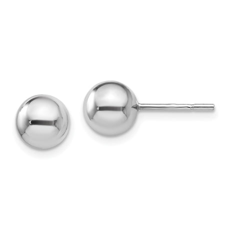 Sterling Silve 7mm Polished Ball Post Earrings