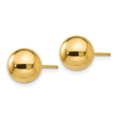 14k Polished 8mm Ball Post Earrings