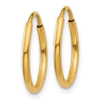 14k 1.25mm Endless Hoop Earring