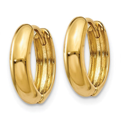 14k Polished Hinged Hoop Earrings