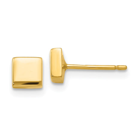 14k Polished Square Post Ear