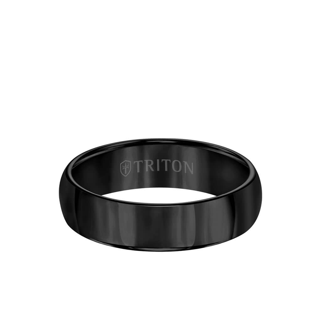 6MM Tungsten Carbide Ring - Domed Bright Finish and Round Edge