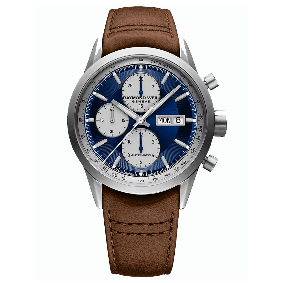 Raymond Weil - Freelancer Chronograph 42 mm Blue Dial - 7732-TIC-50421