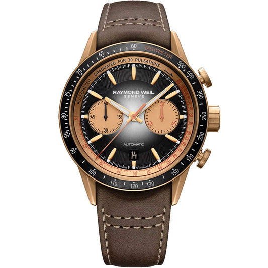 Raymond Weil - Freelancer Automatic Chronograph Bi-Compax Bronze - 7780-B1-20422