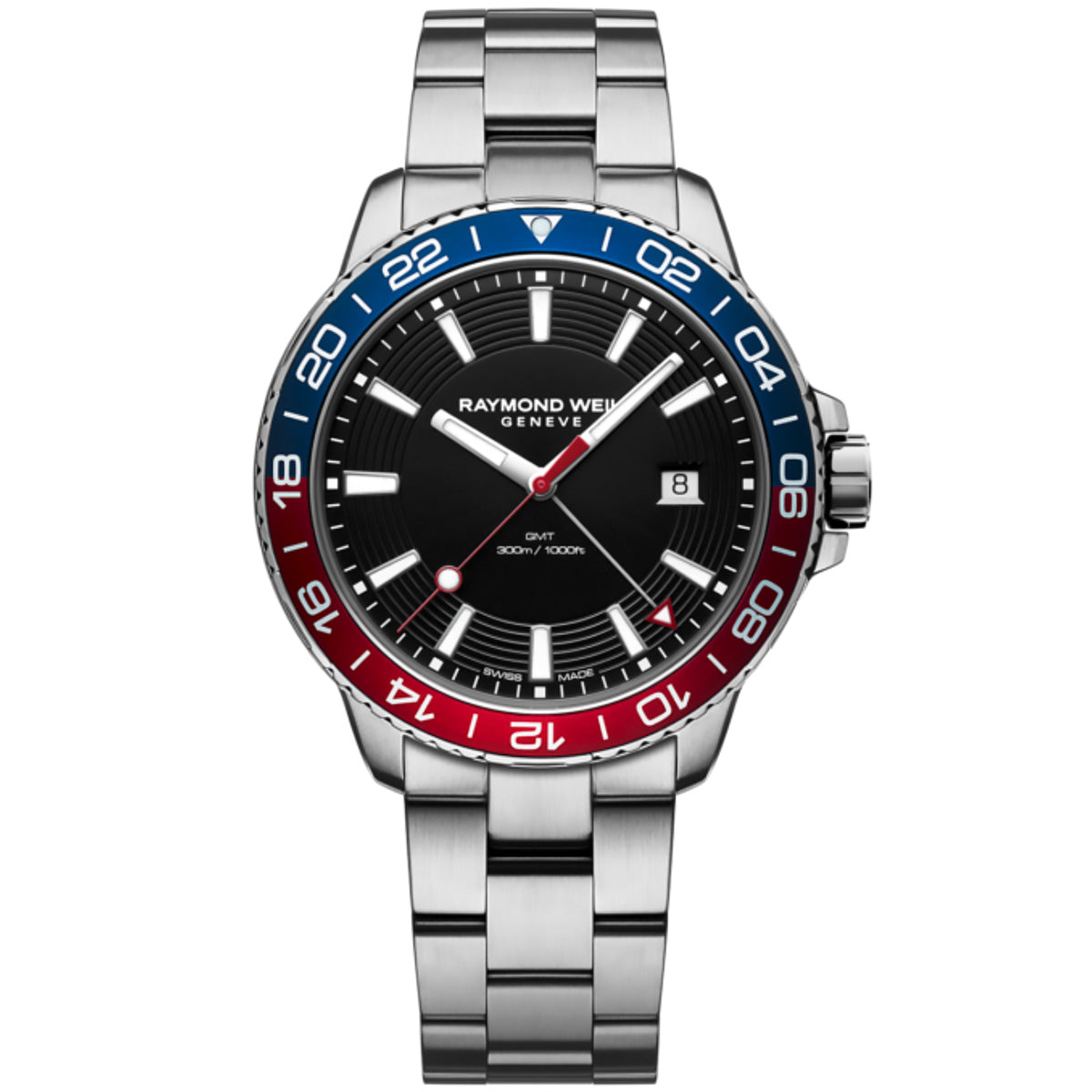 Raymond Weil - Tango 300 GMT "Pepsi" Bezel 42 mm - 8280-ST320001