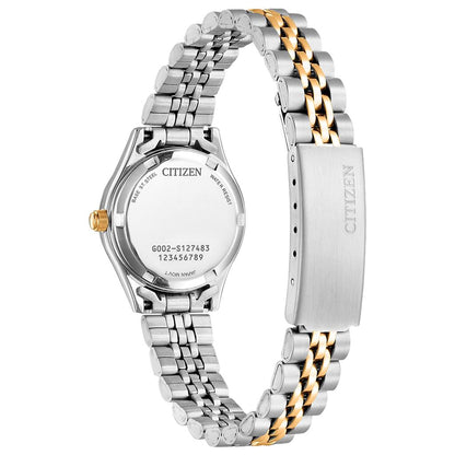 Citizen Ladies Two Tone Quartz Mother of Pearl Watch EQ0539-56Y