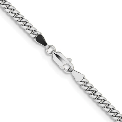 14k WG 3.5mm Solid Miami Cuban Chain