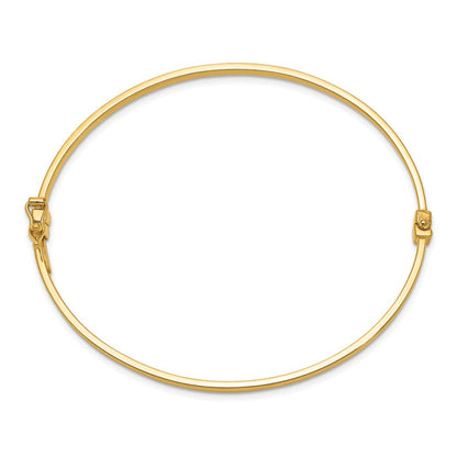 14k Polished Hinged Bangle Bracelet