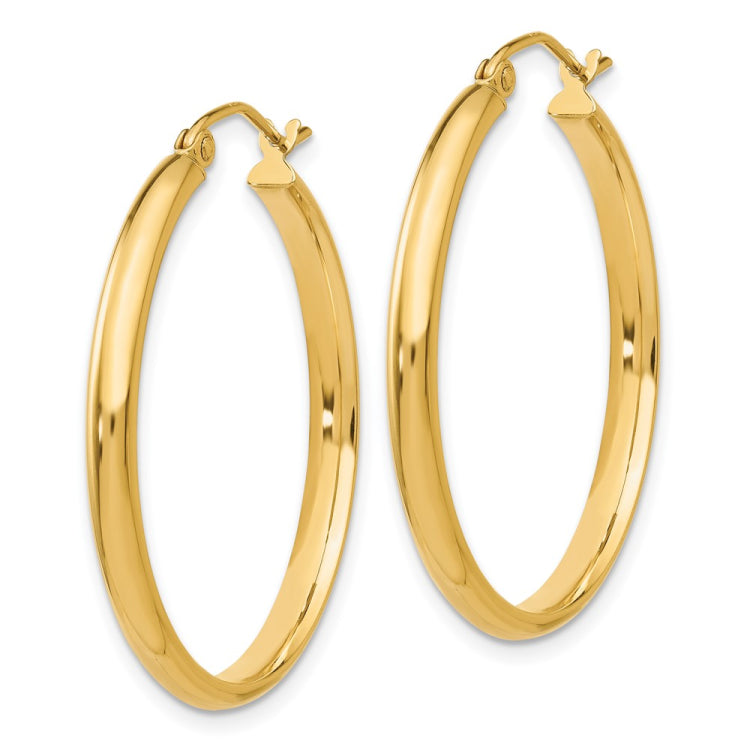 14k Polished Hoop Earring